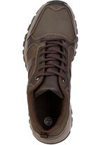 Atmungsaktive Herren-Schn&uuml;rschuhe, mit Klimamembrane DUNKELBRAUN