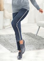 Edel-Jeans mit Strasssteinchen DUNKELBLAU