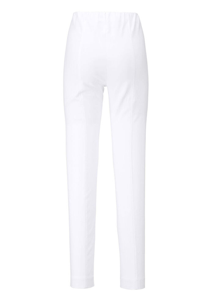 Schicke Hose in bequemer Schlupfform WEISS