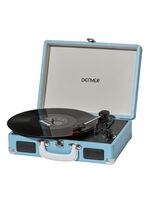 Denver VPL-120 Koffer-Plattenspieler mit Digitalisierungsfunktion BLAU
