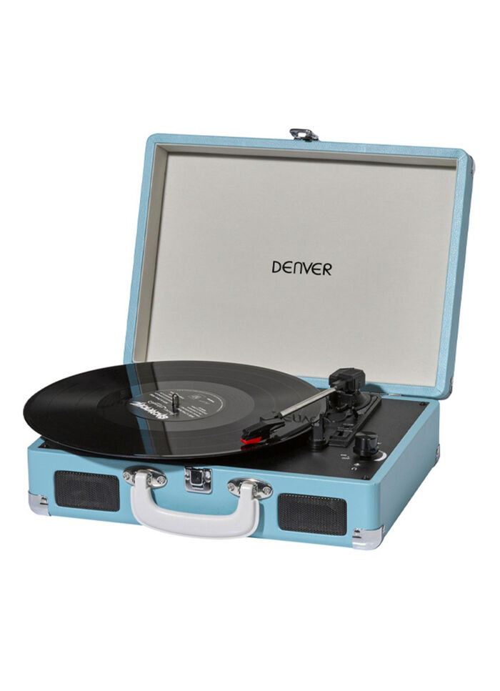 Denver VPL-120 Koffer-Plattenspieler mit Digitalisierungsfunktion BLAU