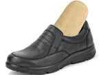 GINO GALANTE, bequeme Herren-Slipper, Weite K, mit herausnehmbarem Fußbett SCHWARZ