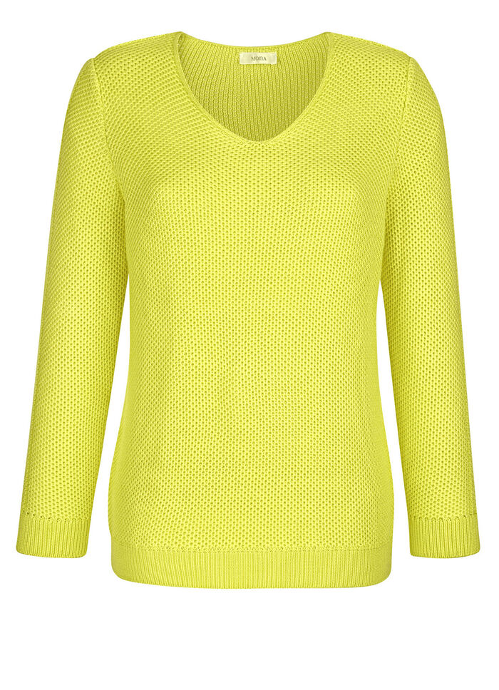 Pullover in dekorativer Struktur 
