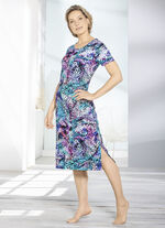 Hauskleid mit farbbrillantem Inkjet-Druck 