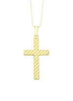 Kreuz-Anh&auml;nger mit Diamantmuster 