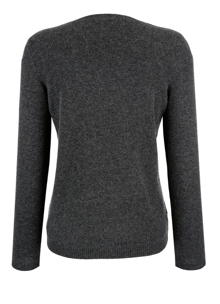 Pullover mit Kaschmir  ANTHRAZIT