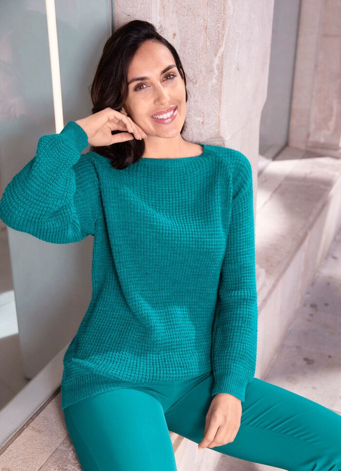 Pullover mit dekorativem Strukturmuster 