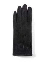 Handschuh mit edel funkelnden Glitzer-Applikationen SCHWARZ