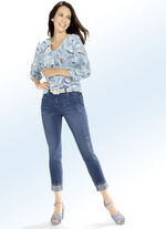 Tunika mit elastischen Abschlüssen BLAU-TÜRKIS