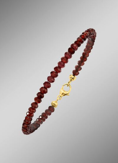 Armband mit echt Rhodolith - ein Highlight f&uuml;r Ihr Handgelenk! 