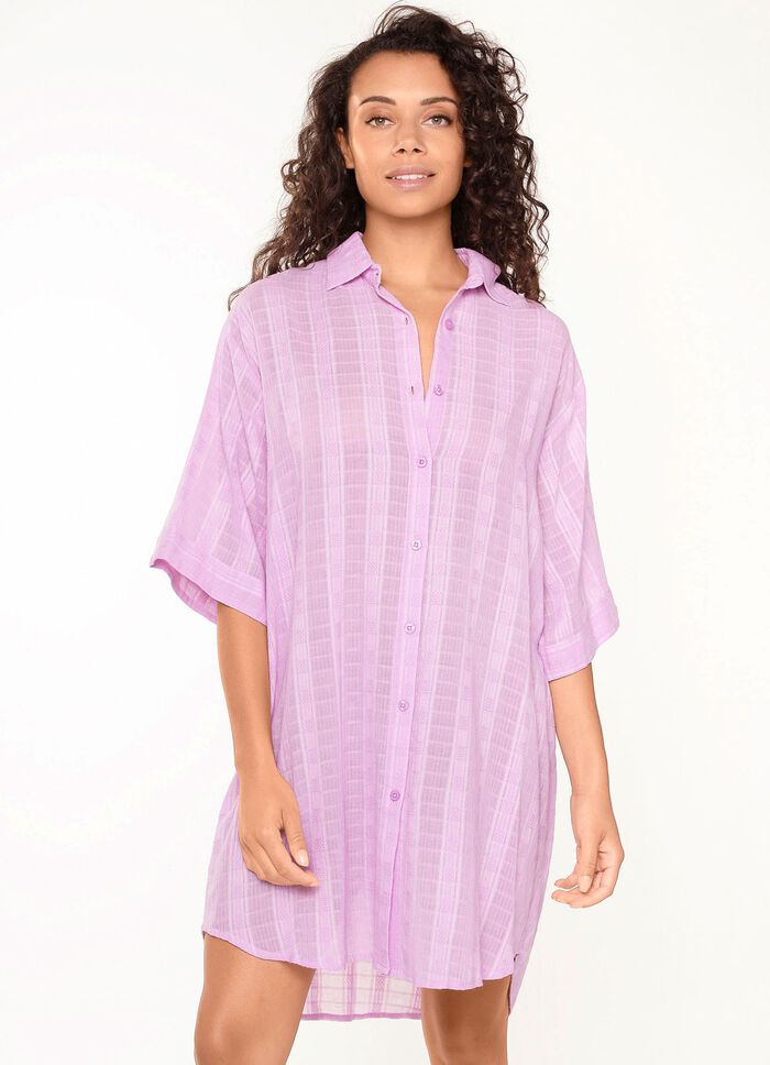 LingaDore Longbluse mit Jacquard-Dessin 