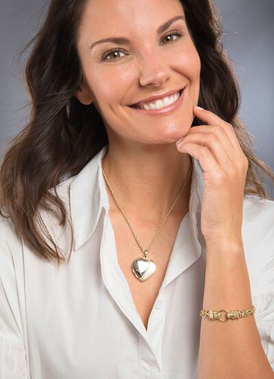 Anh&auml;nger Herz-Medaillon 