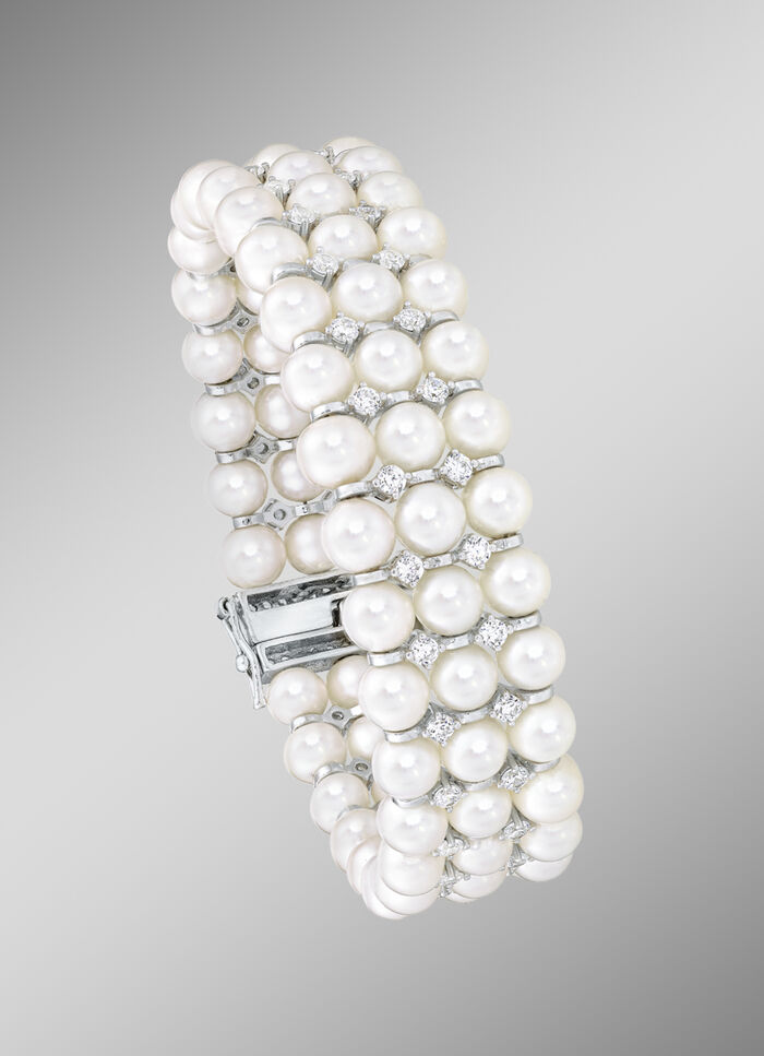 Armband mit Süßwasser-Zuchtperlen 