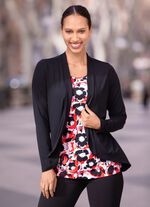 Shirt in abgerunderter Jackenoptik  