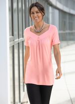 Tunika mit V-Ausschnitt in 2 Farben ROS&Eacute;