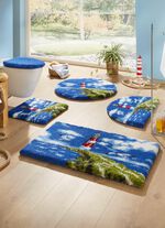 Badgarnitur von Grund mit maritimem Dessin 