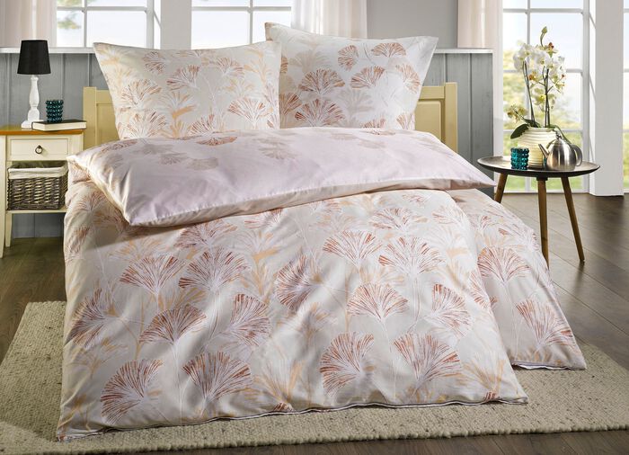 Mako-Satin Bettwäsche-Garnitur BEIGE