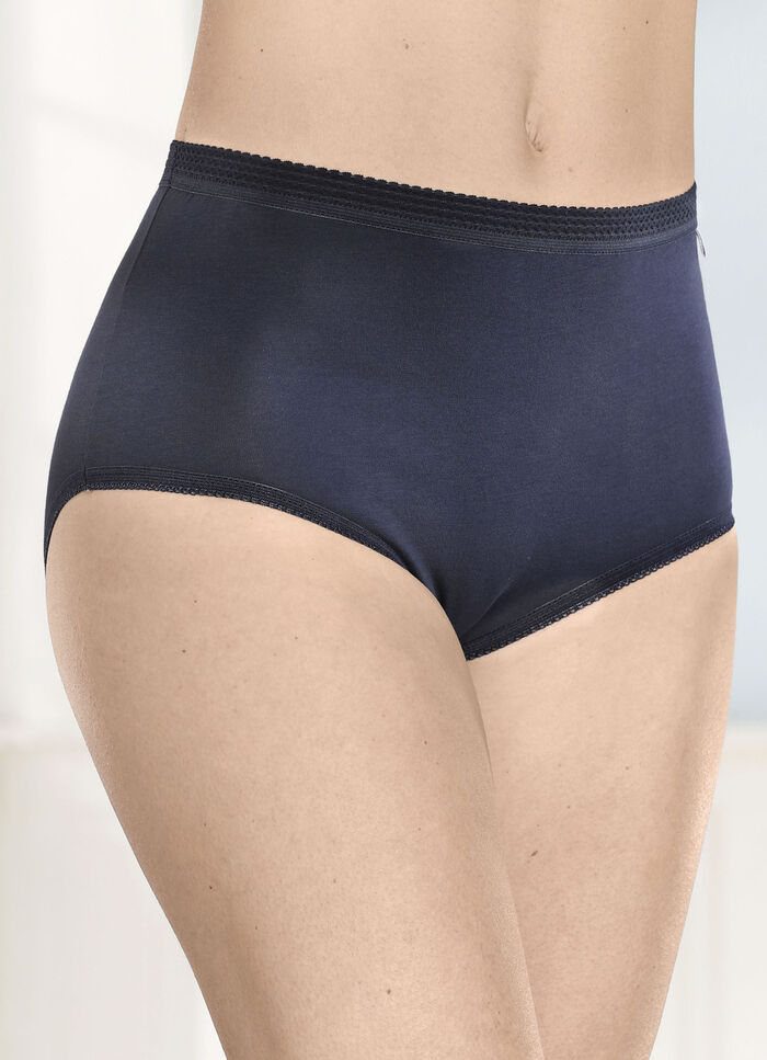 Fünferpack Slips mit elastischen Abschlüssen MARINE