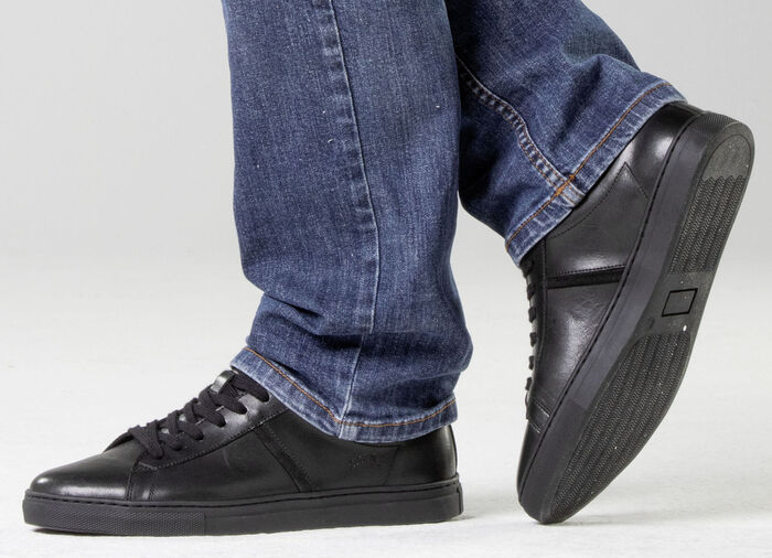 GINO GALANTE Sneaker aus Rind-Nappaleder SCHWARZ
