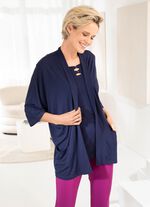 Shirtjacke mit aufgesetzten Taschen in 2 Farben MARINE