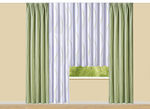 Store  im Wellen-Dessin mit Universalschienenband 