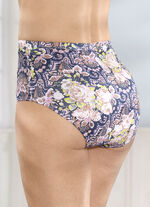 Fünferpack Slips mit buntem Druckdessin