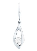 Zauberhafte Ohrringe mit synth. Zirkonia 