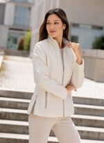 Jacke mit Rei&szlig;verschlusstaschen CREME