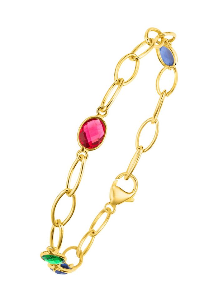 Farbenfrohe Eleganz: Armband mit Quarzen in verschiedenen Farben 