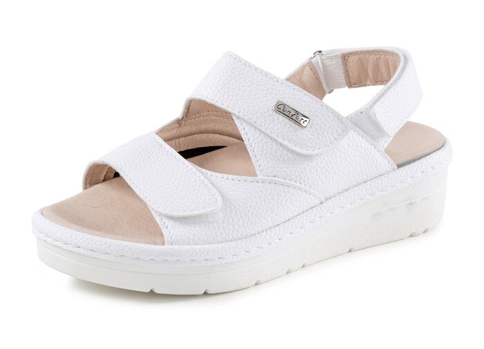 ELENA EDEN Sandale mit schwarzem, gepolstertem Elastikeinsatz 