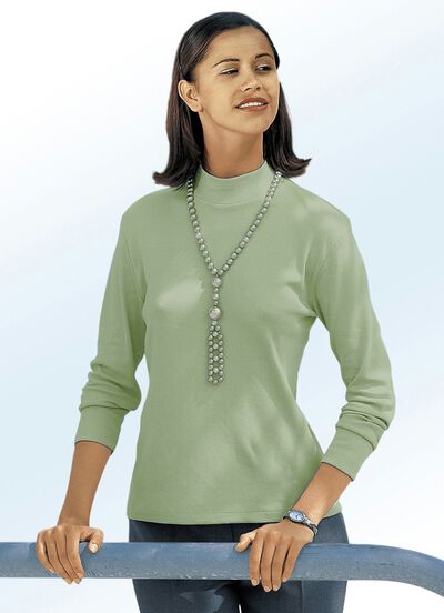 Shirt mit Stehkragen 