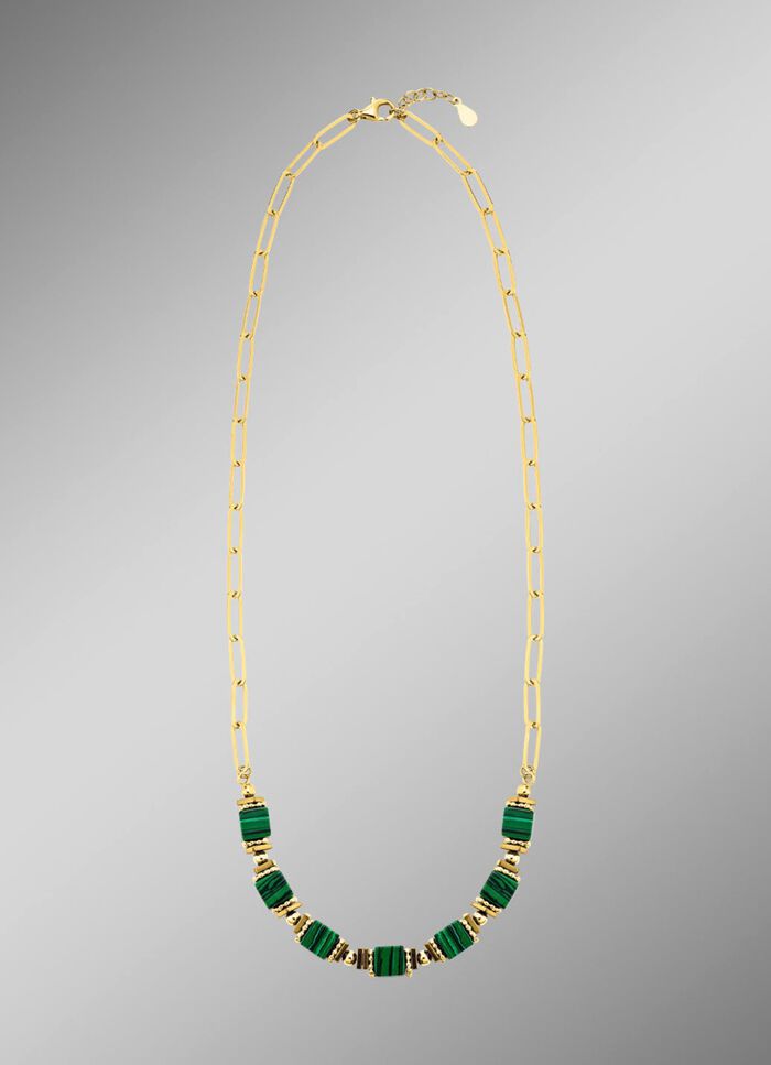 Eleganz trifft auf Moderne – Garnitur mit synth. Malachit 