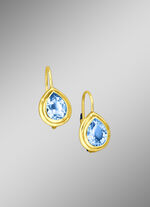 Ohrringe mit echt Blautopas 