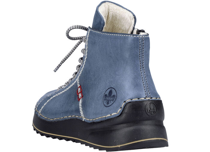Rieker, sportive Damen-Boots, Winterschuhe, mit Reißverschluss JEANSBLAU