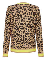 Strickjacke mit Tierfell-Optik 