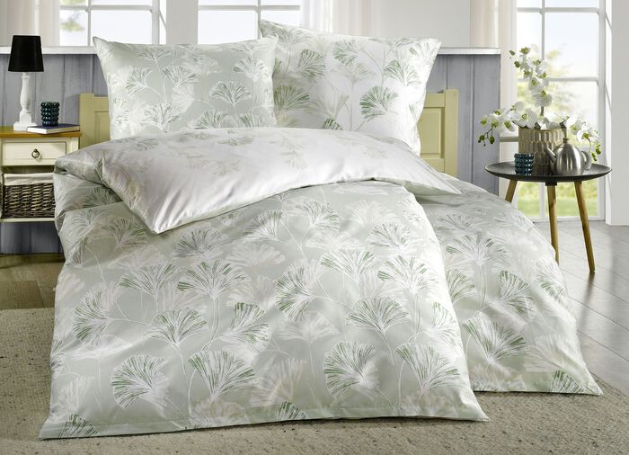 Feinbiber Bettw&auml;schegarnitur aus dem Hause Biberna 