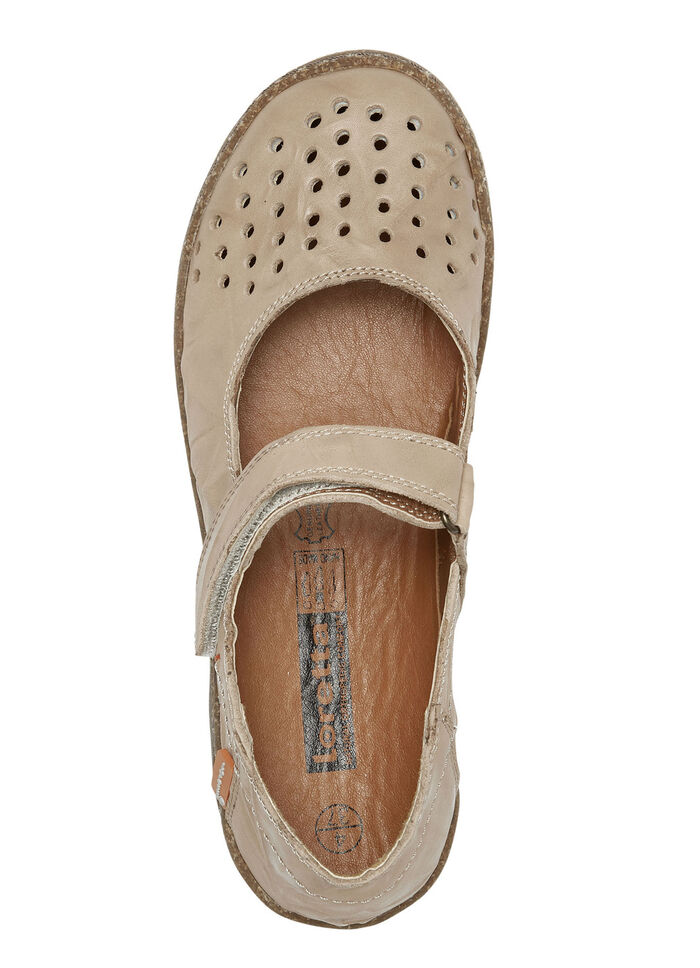 ELENA EDEN Slipper aus schattiertem Nappaleder SAND