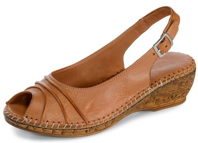 Gemini, schicke Damen-Sandaletten, Weite G, mit Gummizug 