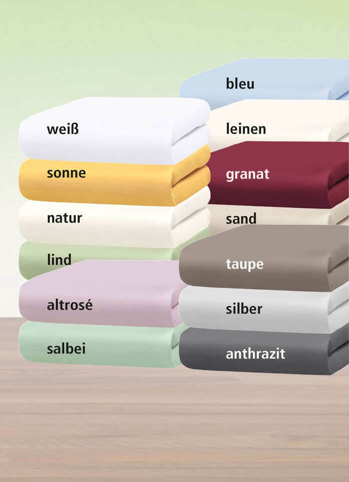 Mako-Feinjersey-Spannbetttücher und Kissenbezüge aus 100% Baumwolle ALTROSÉ