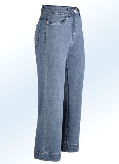 Jeans-Culotte in 5-Pocket-Form  Jeans-Culotte in 5-Pocket-Form