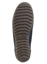 Waldläufer, bequeme Damen-Slipper, Weite H, mit herausnehmbarem Fußbett MARINE