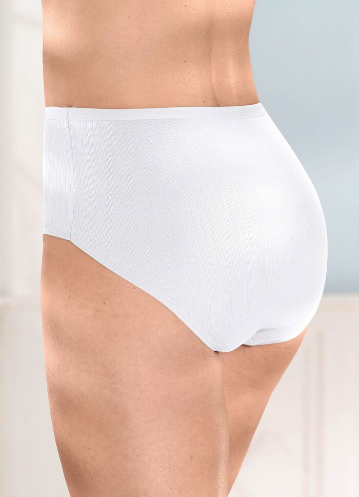 Viererpack Slips mit Rippenstruktur 