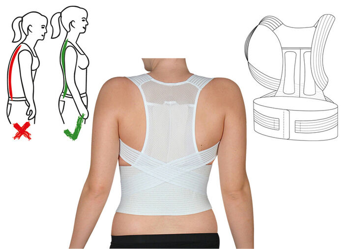 Hydas Geradehalter mit Stützgürtel 