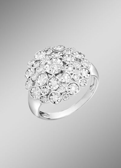 Damenring aus edlem Weißgold 