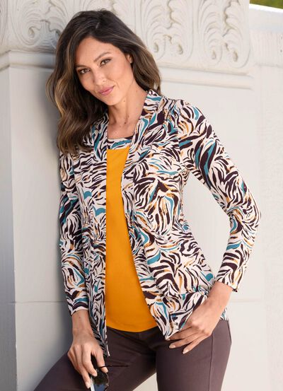 Shirt in Jackenoptik 