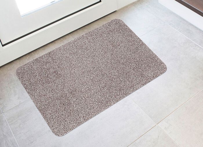 Waschbare Schmutzfangmatte f&uuml;r innen und au&szlig;en HELLBEIGE