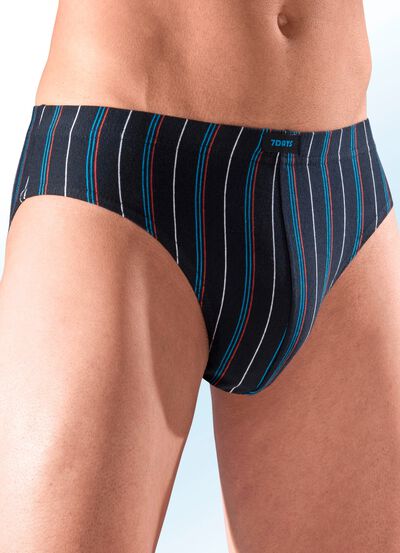 Sechserpack Slips mit Streifendessin 