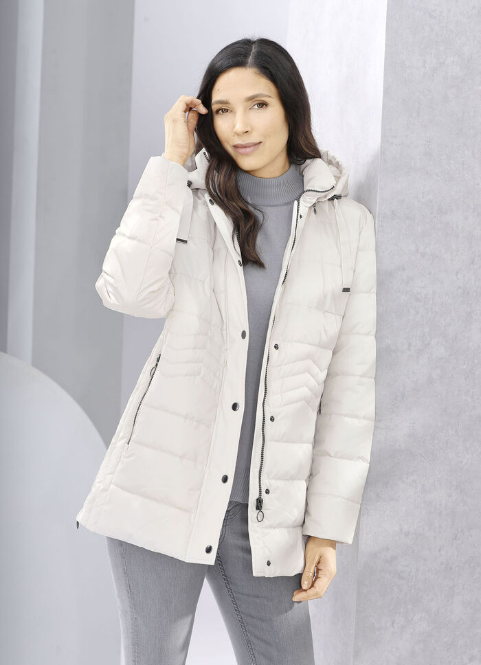 Funktionsjacke mit Längssteppung seitlich 