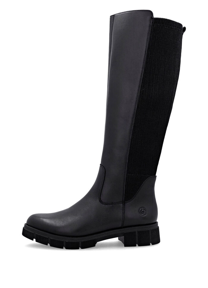 Remonte, klassische Damen-Stiefel, Winterschuhe, Weite G, mit Reißverschluss SCHWARZ
