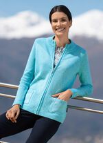 Strickjacke aus Melangegarn 